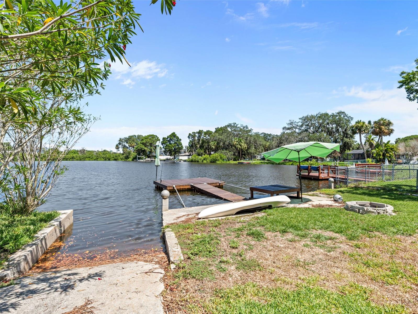 Shared ramp with neighbor perfect for Kayaks