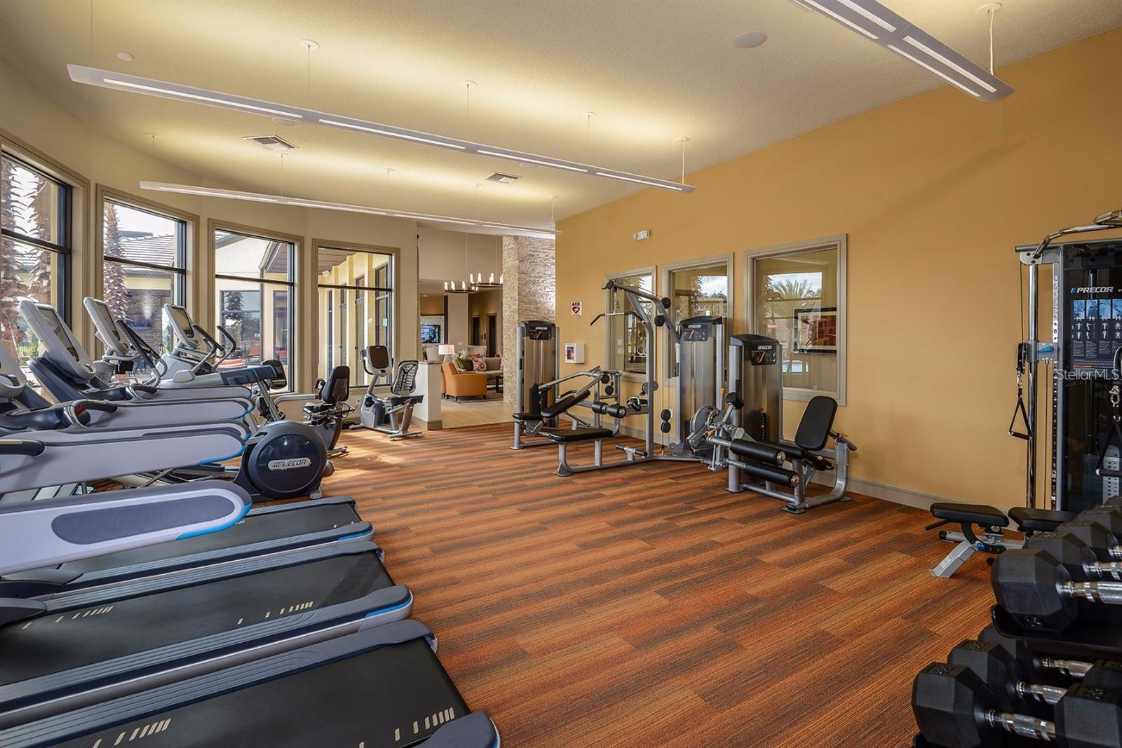 Fitness Center inside the Oasis Club