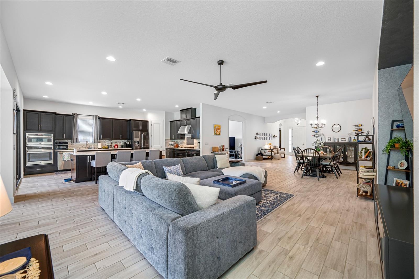 Living Area and Kitchen