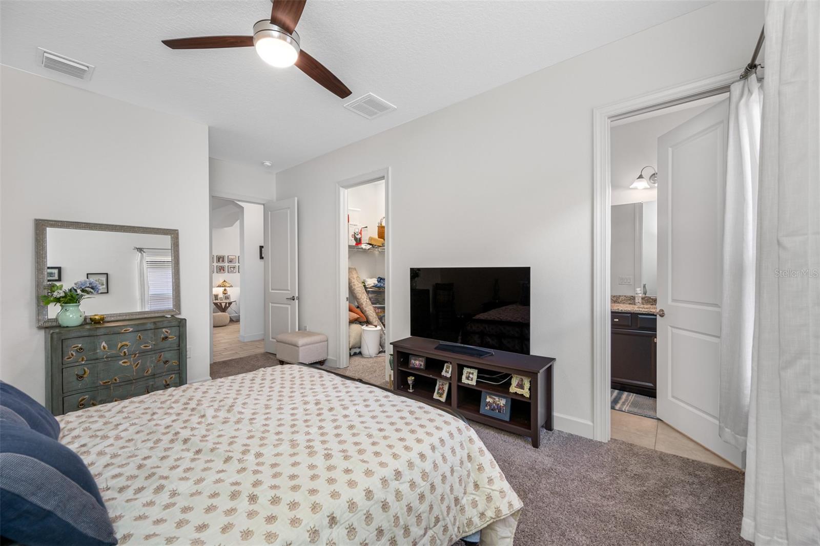 Bedroom 2 with ensuite bathroom and walk-in closet