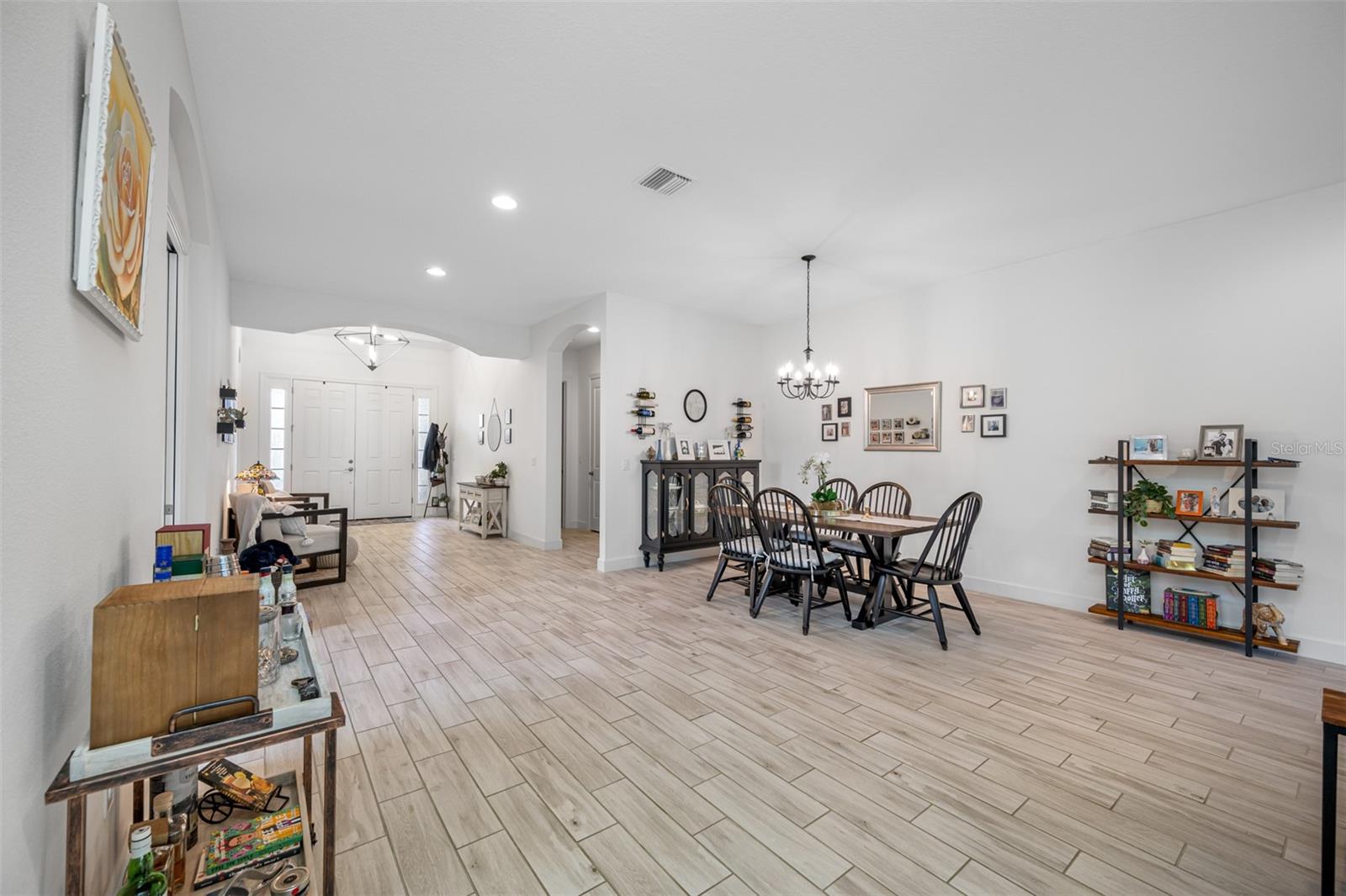 The foyer and Dining Area