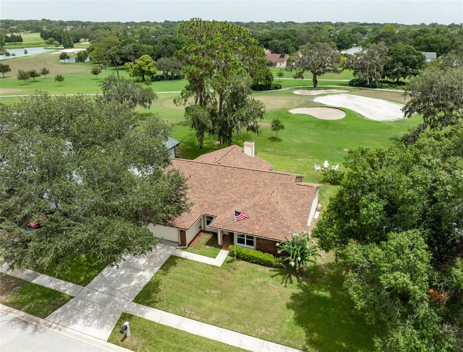 View of the 12th hole of  the golf course