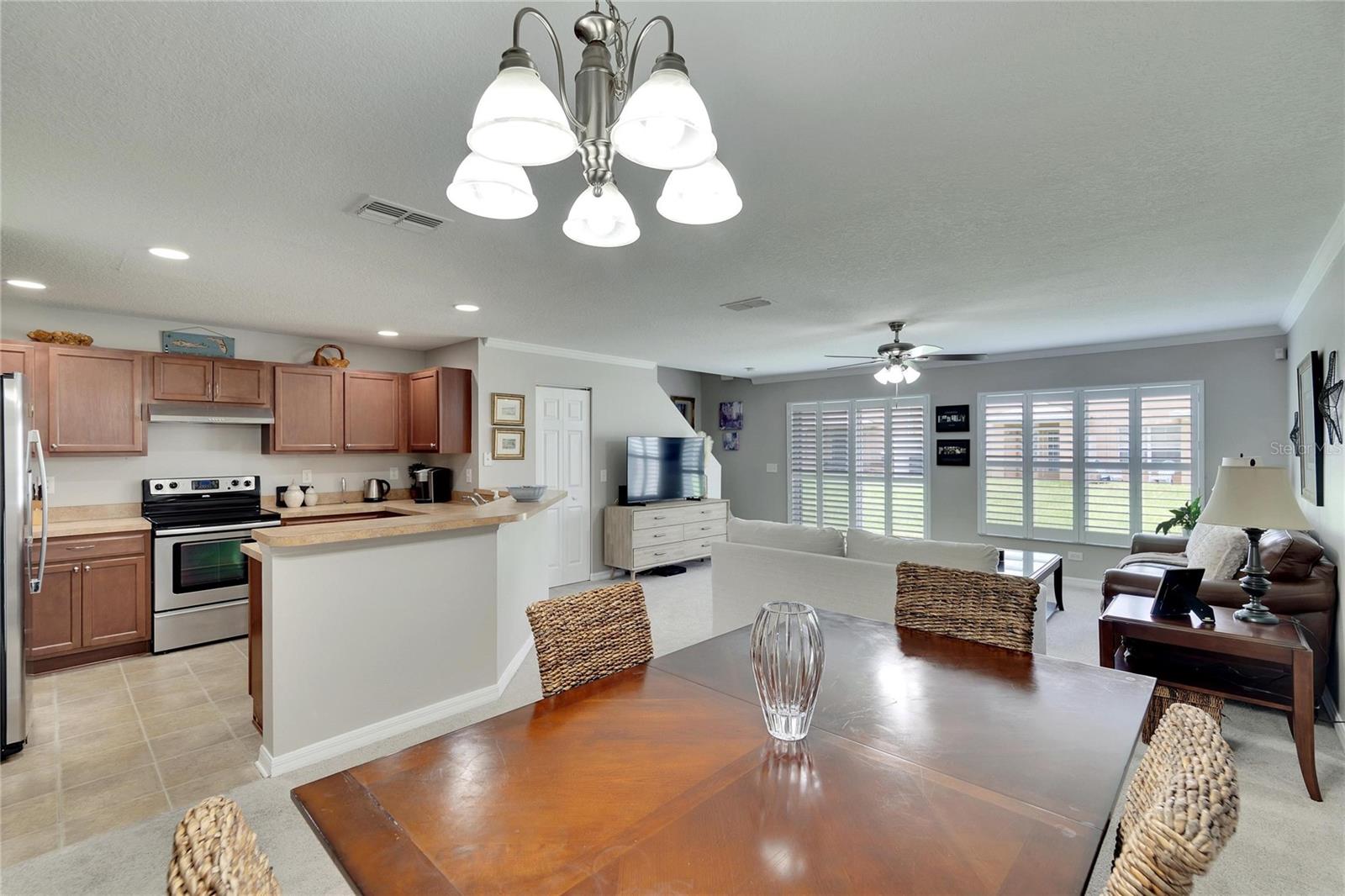 Dining Room with View of Kitchen & Living Room 2