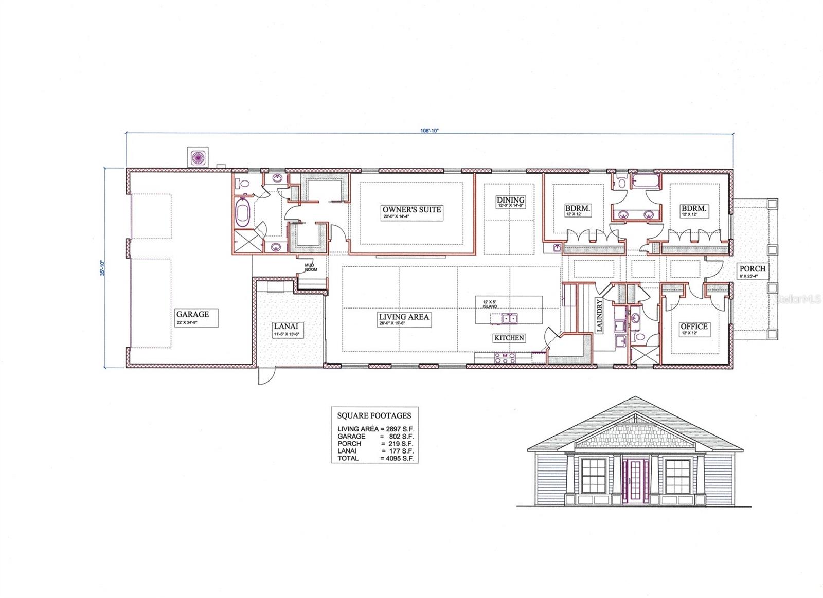 Floor Plan and Elevation