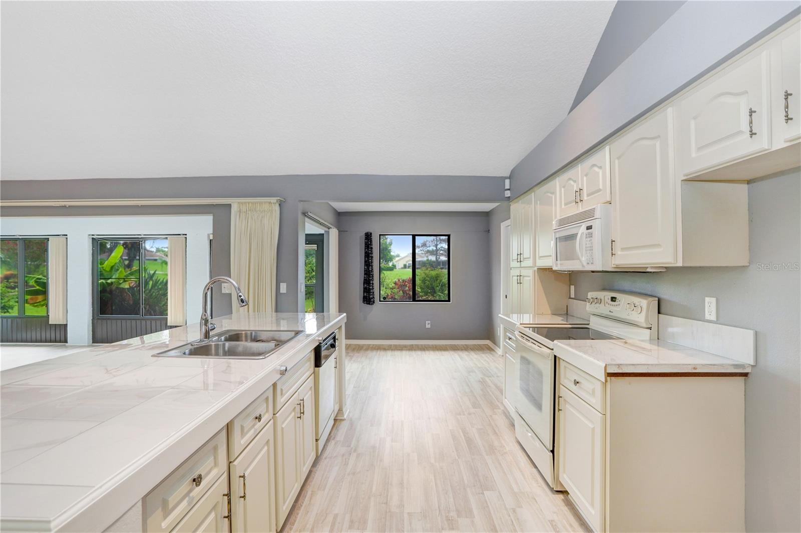 Kitchen view toward breakfast room