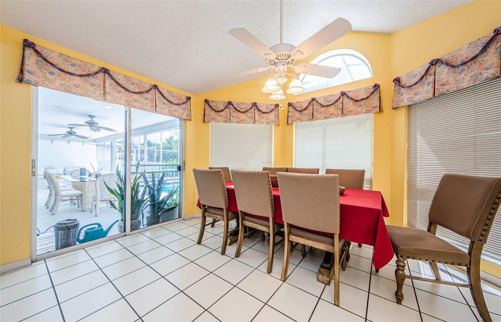 Large Dining Room with Bow Windows