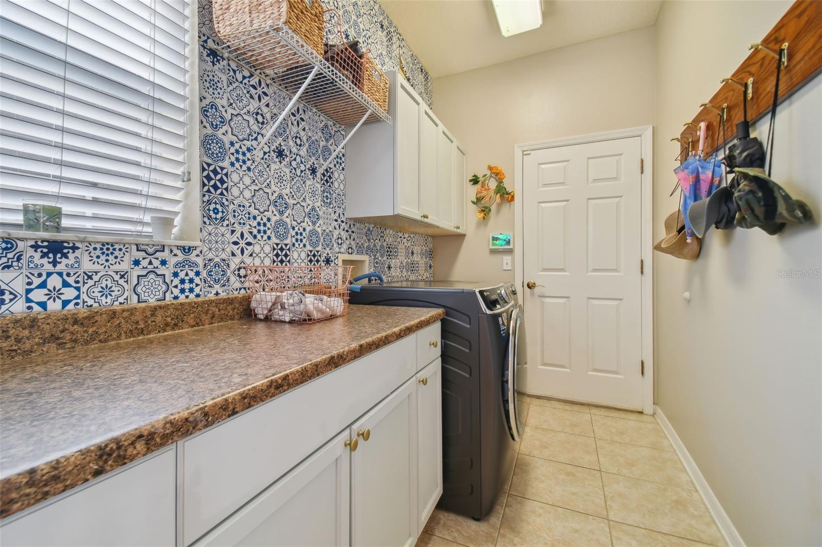 laundry room, newly painted