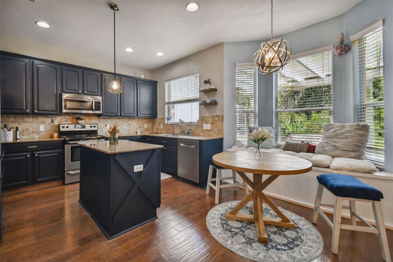 Newly painted kitchen