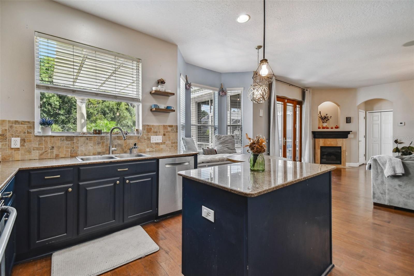 Newly painted kitchen