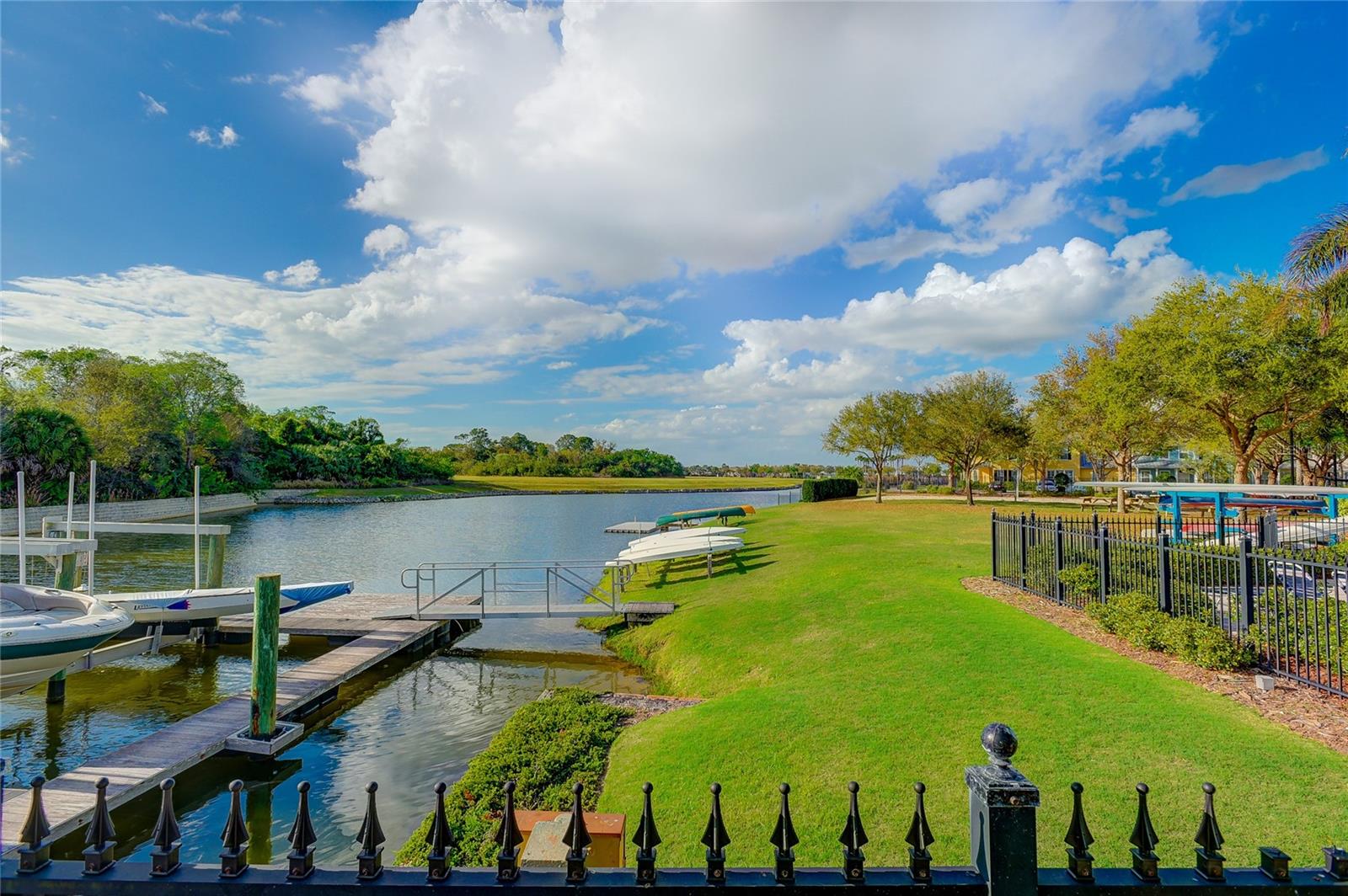 lagoon behind clubhouse & pool