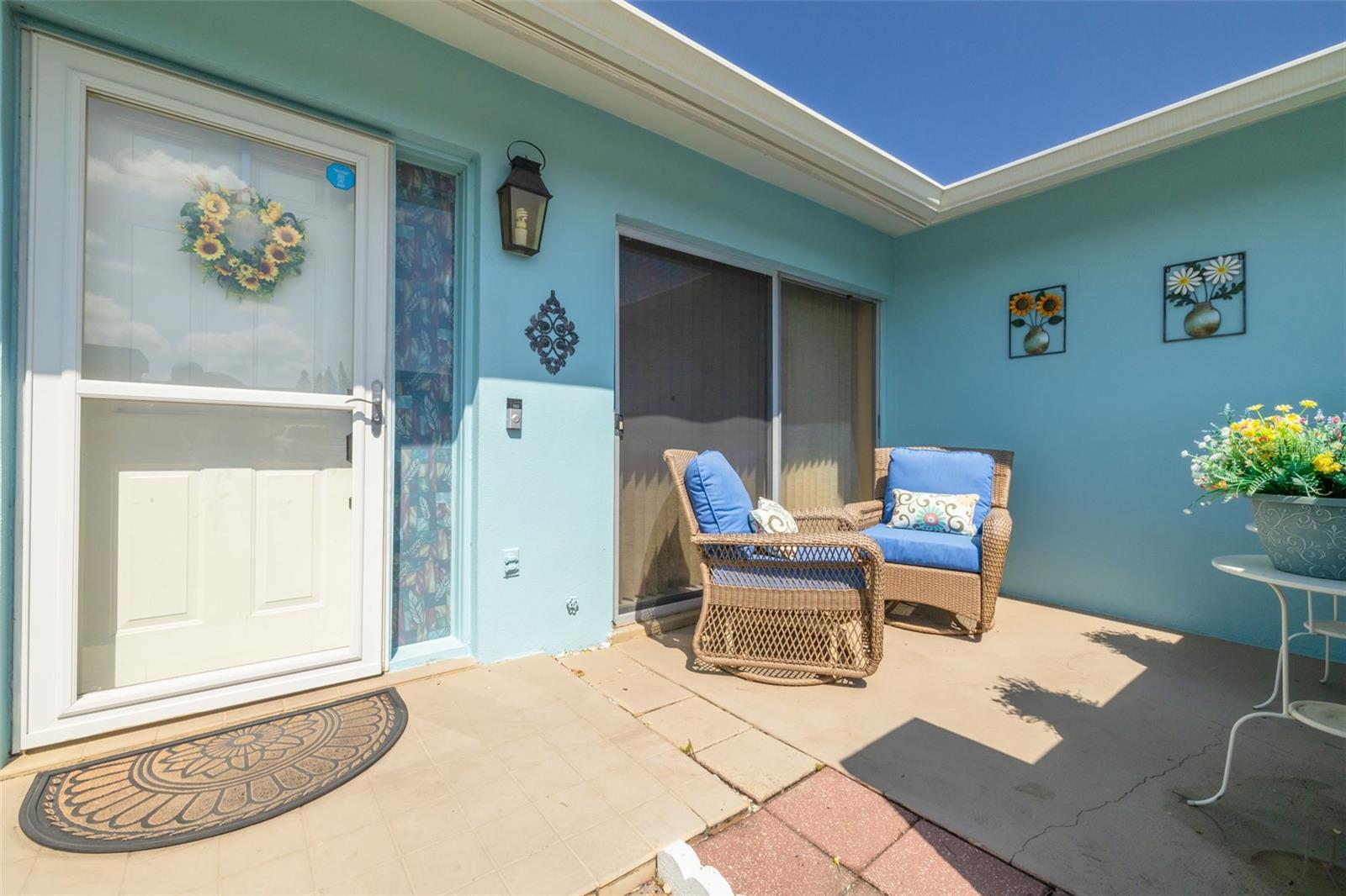 Patio and Front of Home