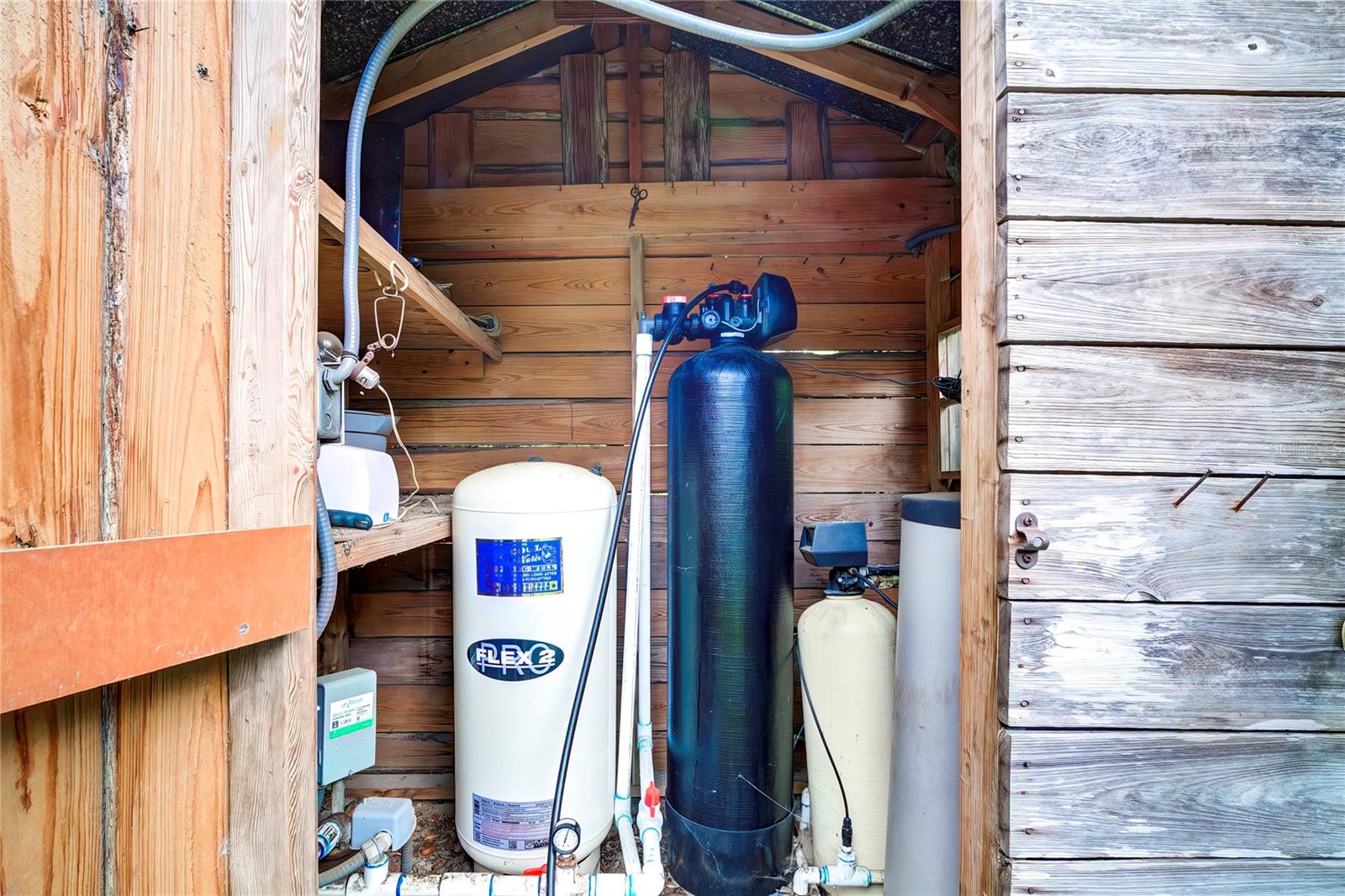 Water Filtration System is located inside the Pump House