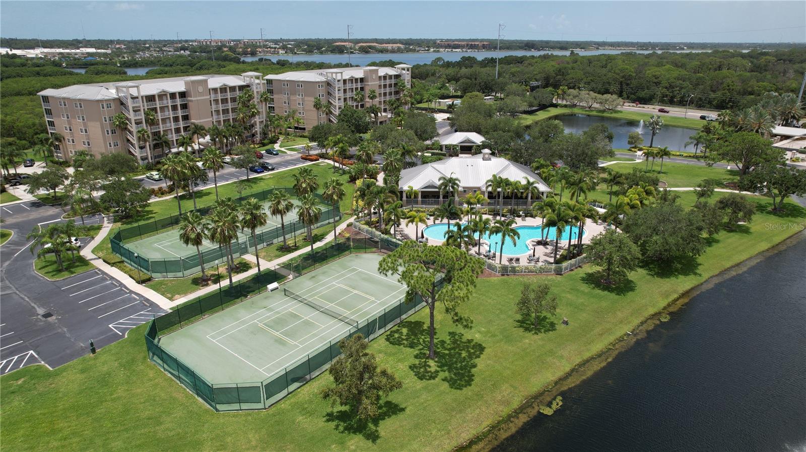 Tennis and pickleball courts.