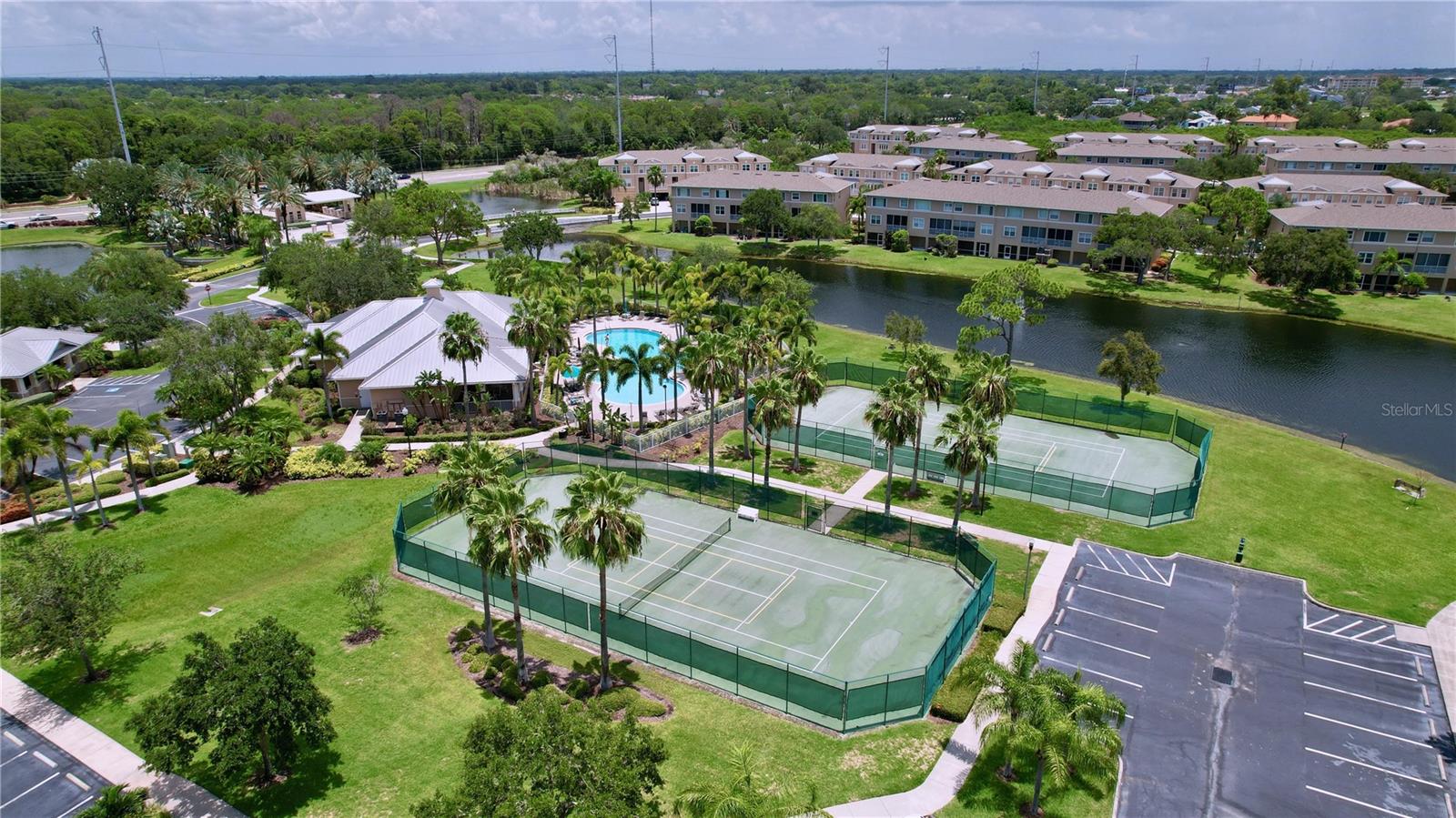 Tennis and pickleball courts.