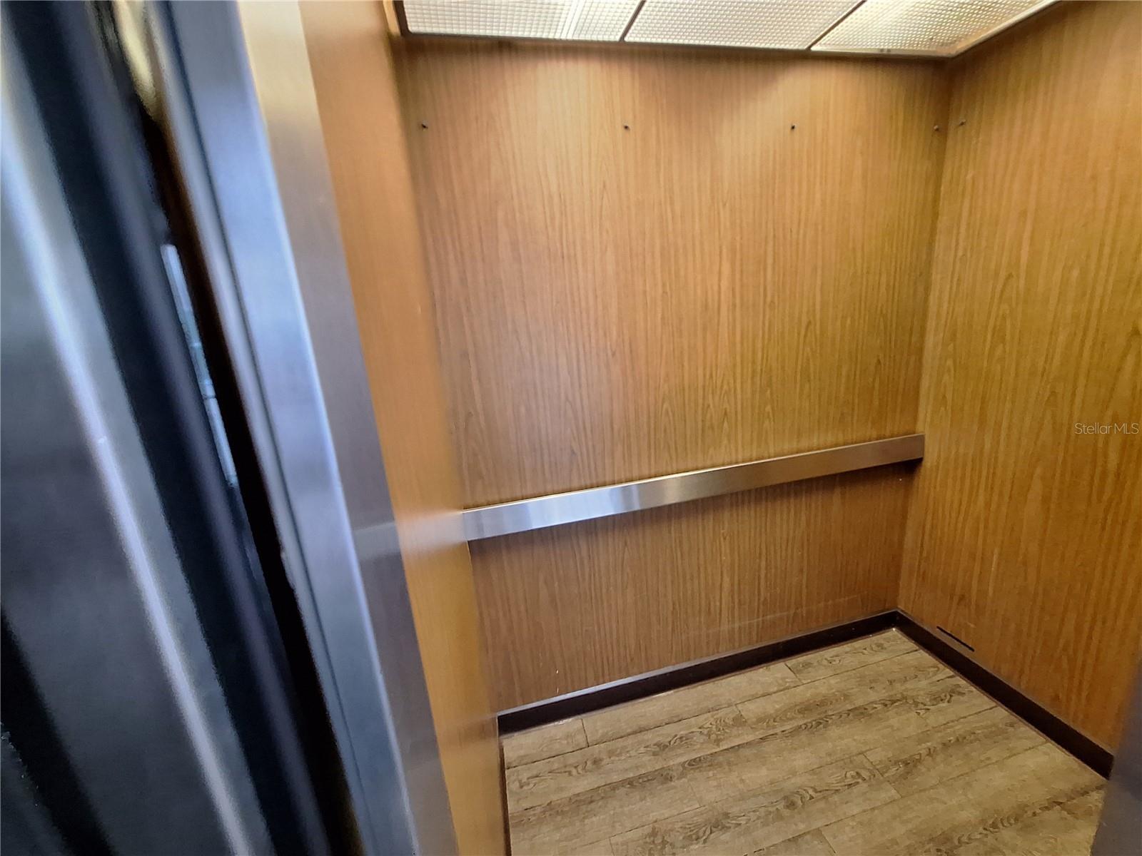 Moving furniture is a breeze in a big elevator!