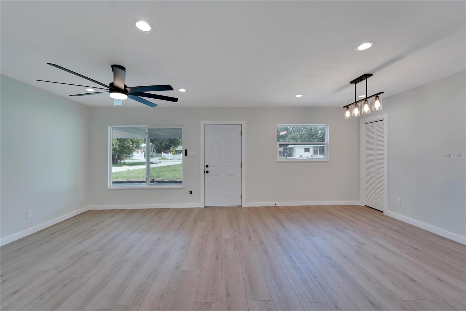 Entryway and Formal Living Room/Kitchen Combo