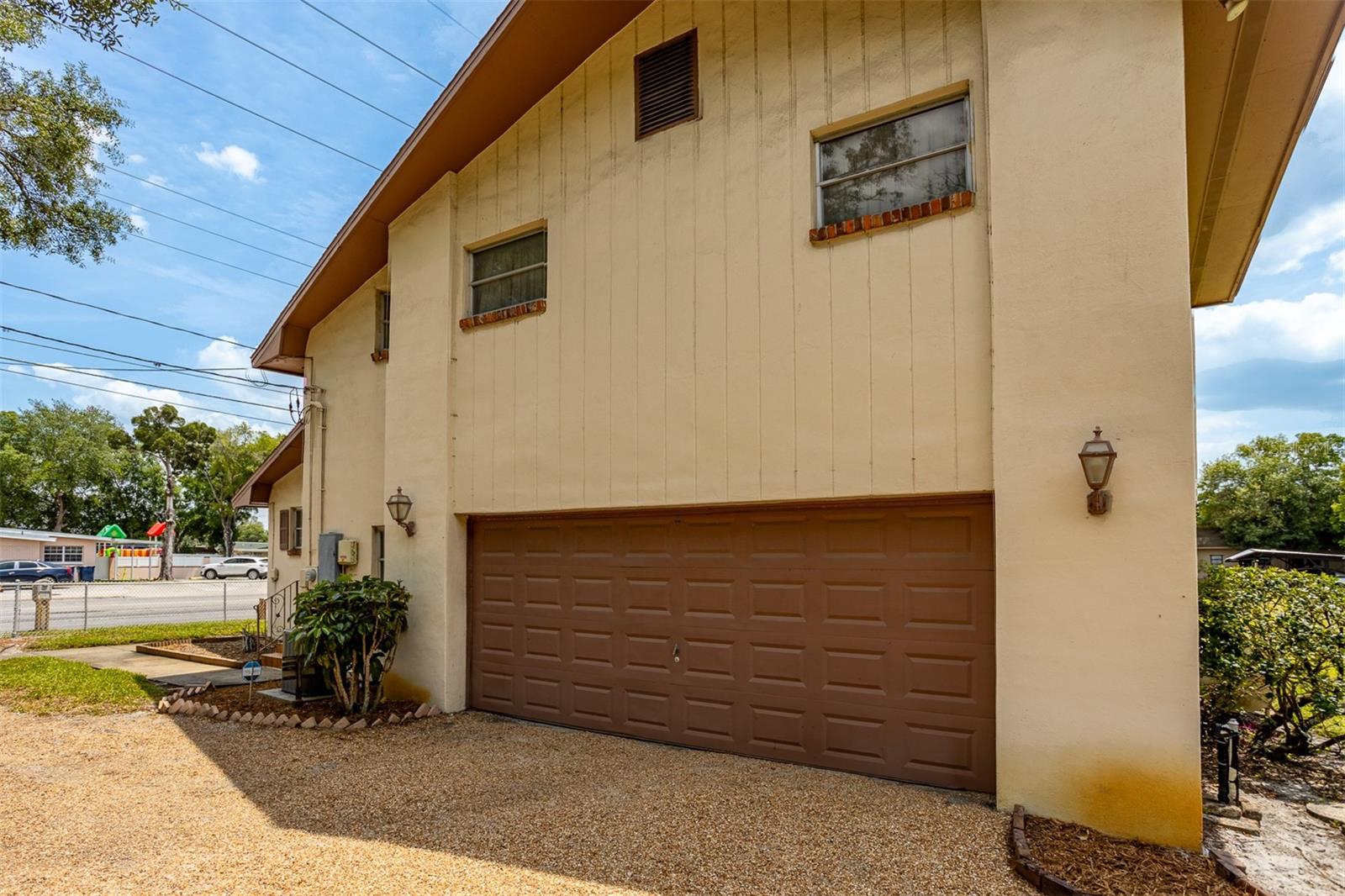 Two car garage