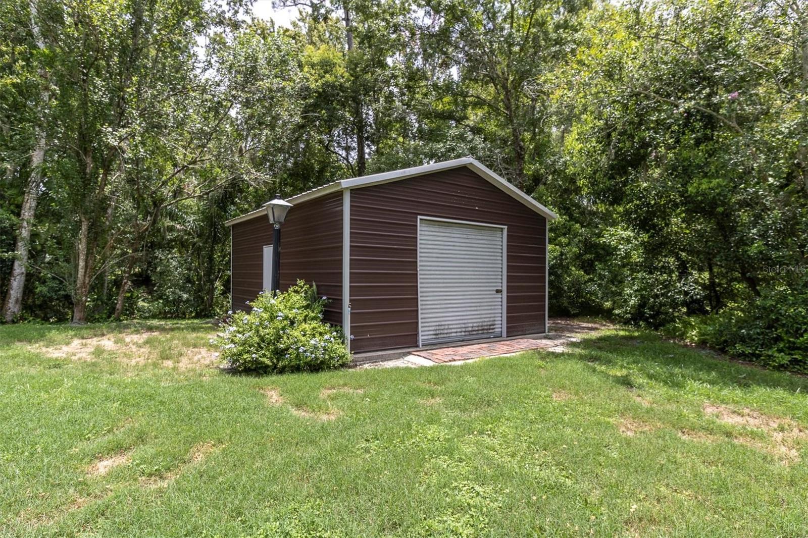 18x24 storage shed with electric