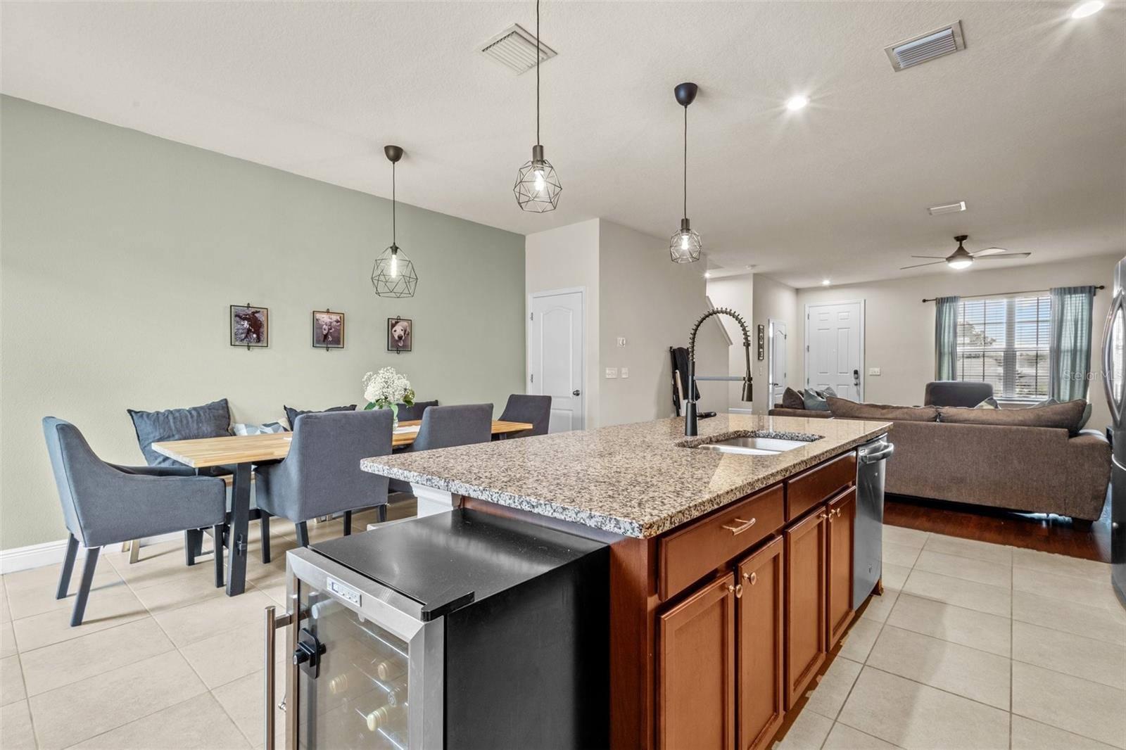 Kitchen with view of Dining Area