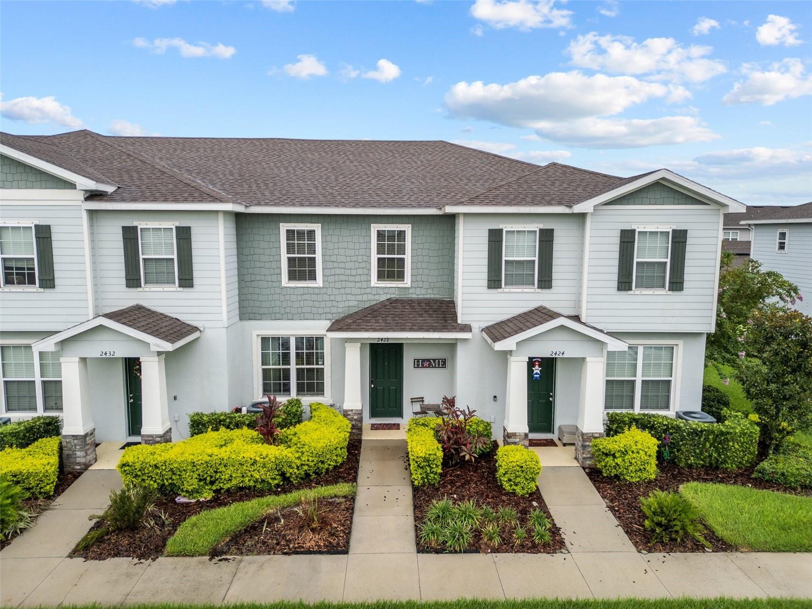 View of Front of Townhome from Above