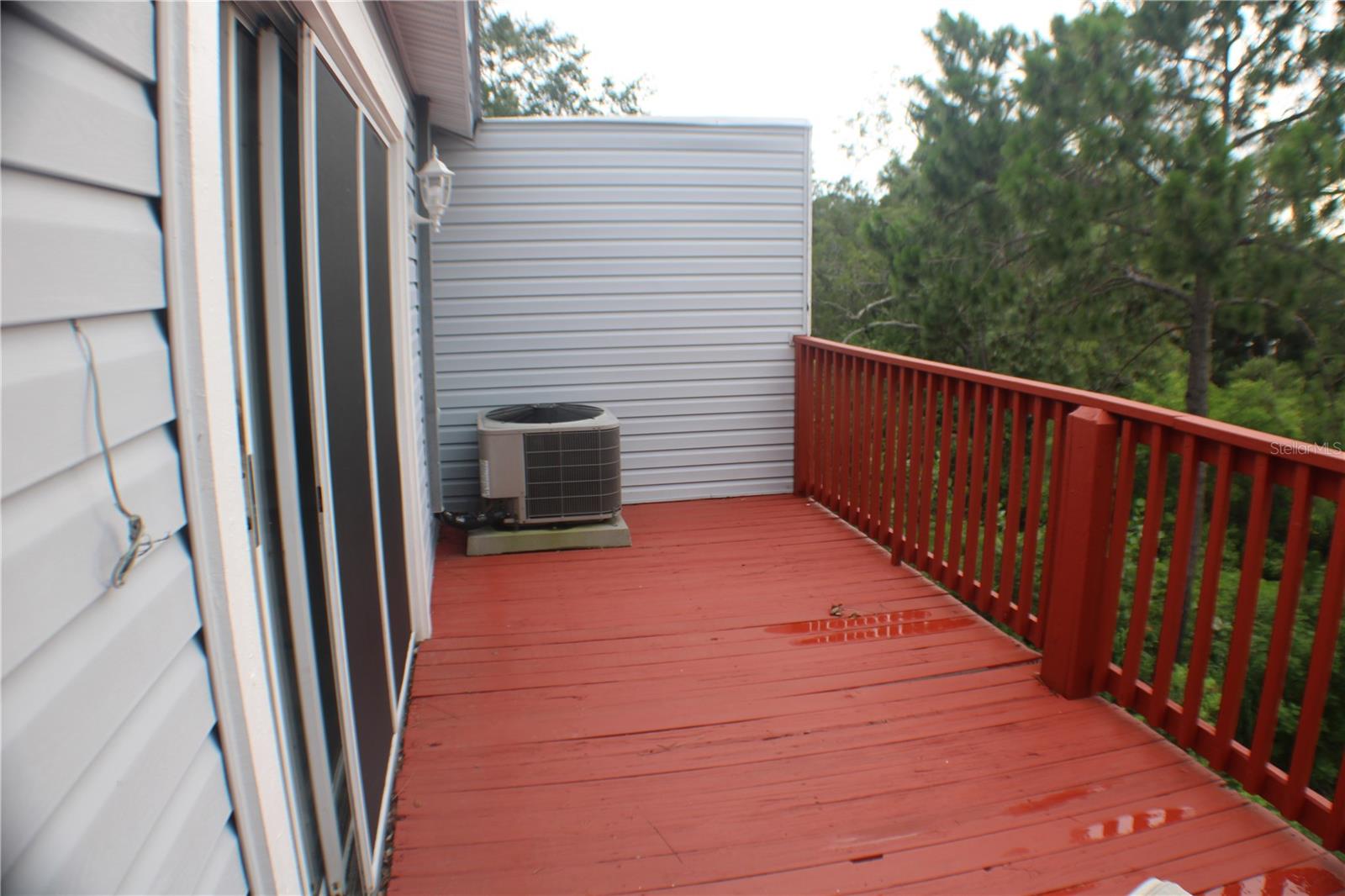 Master bedroom balcony