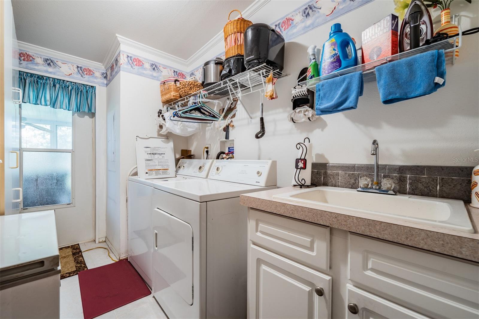 Interior laundry room