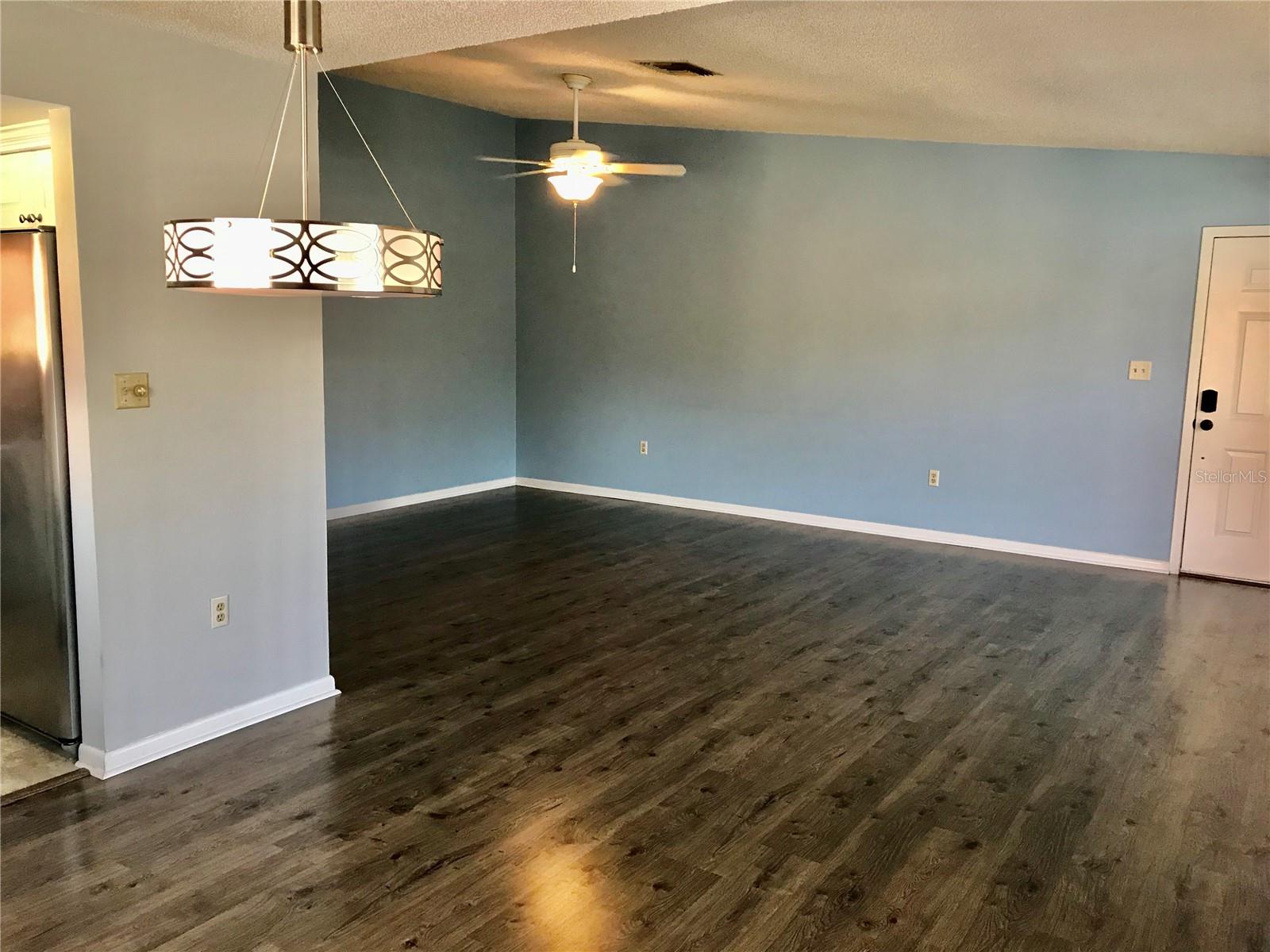 front door & living/dining combo