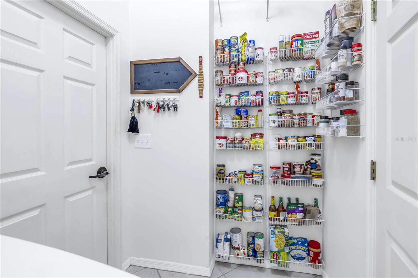 Pantry area in laundry room