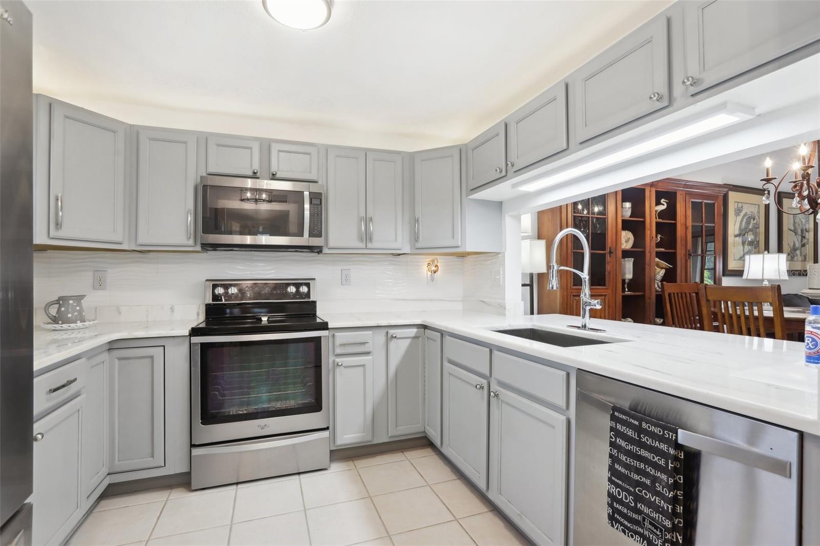 Updated Kitchen with Quartz Countertops