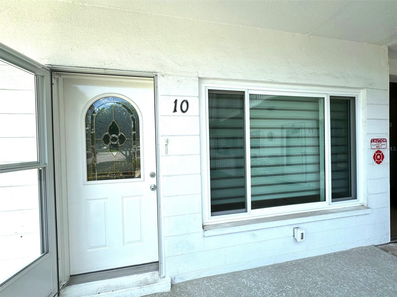 Beautiful Etched Glass Entry Door