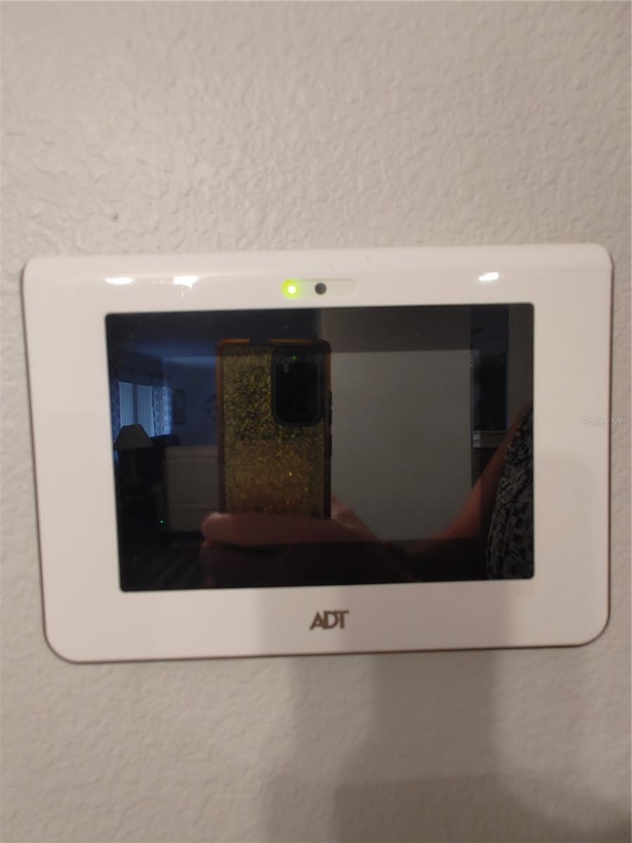 ADT Security system panel.