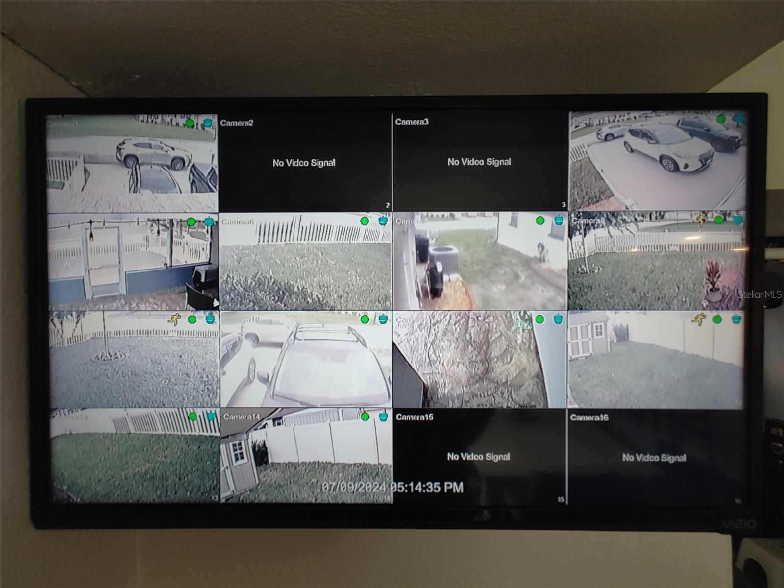 Security footage covers your entire surroundings.