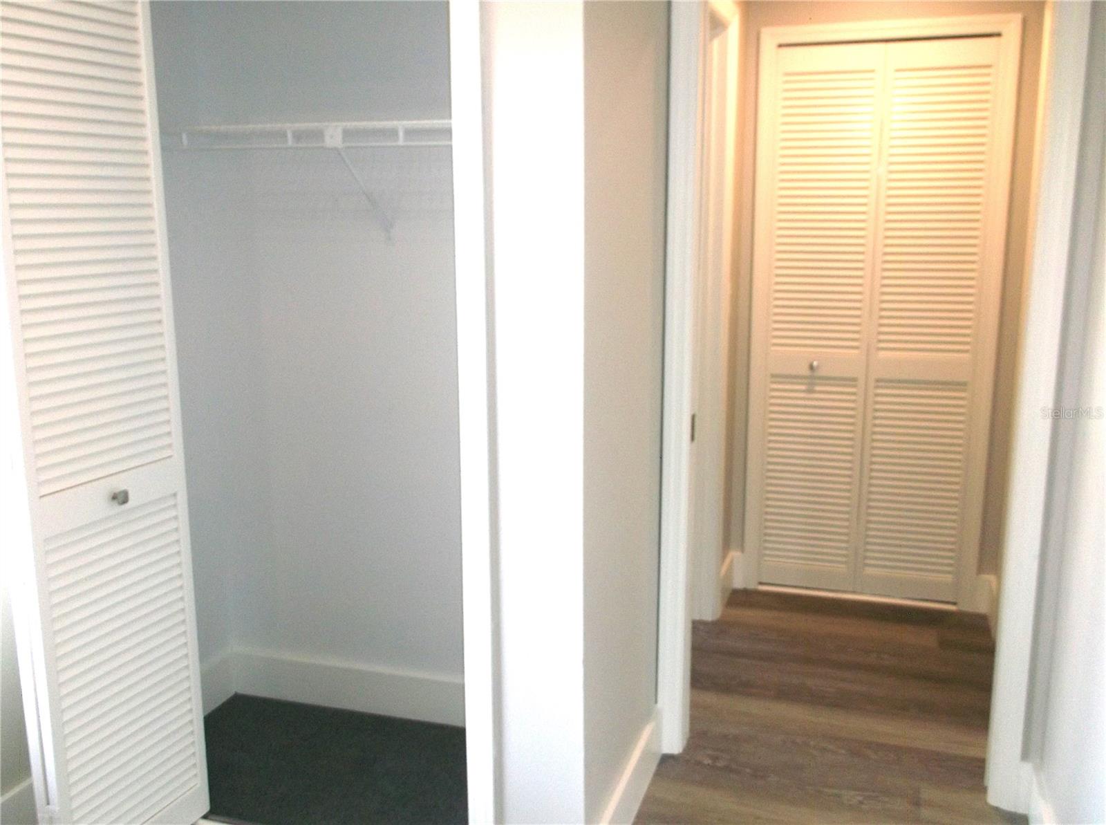 Entry Way Coat Closet and leads to 2nd Bedroom and Guest Bathroom