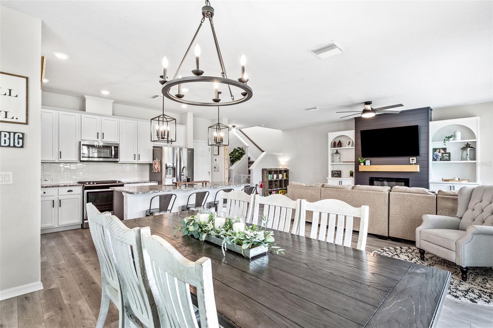 Dining/Kitchen/Living area combination