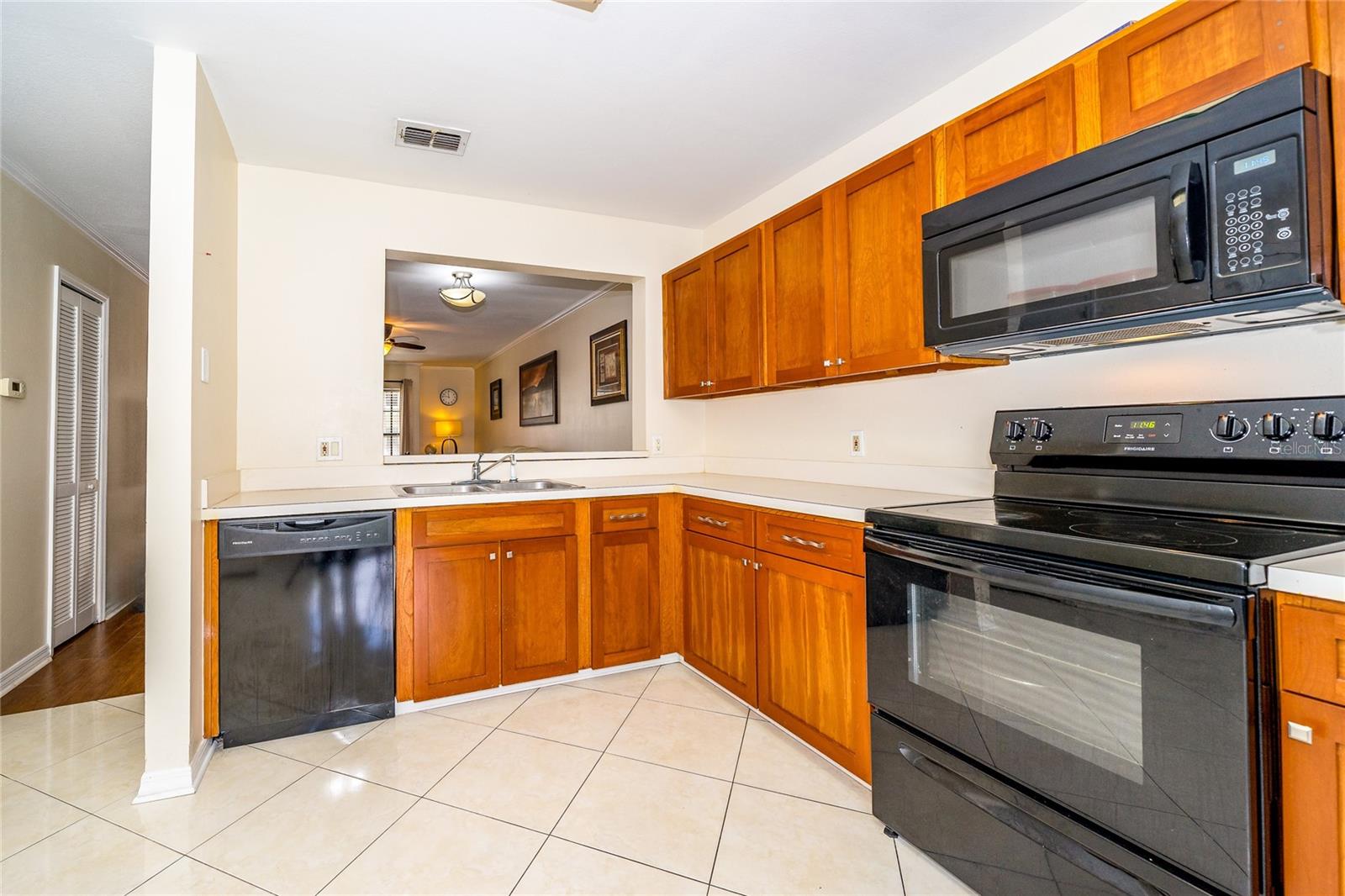 Kitchen connected to Great Room