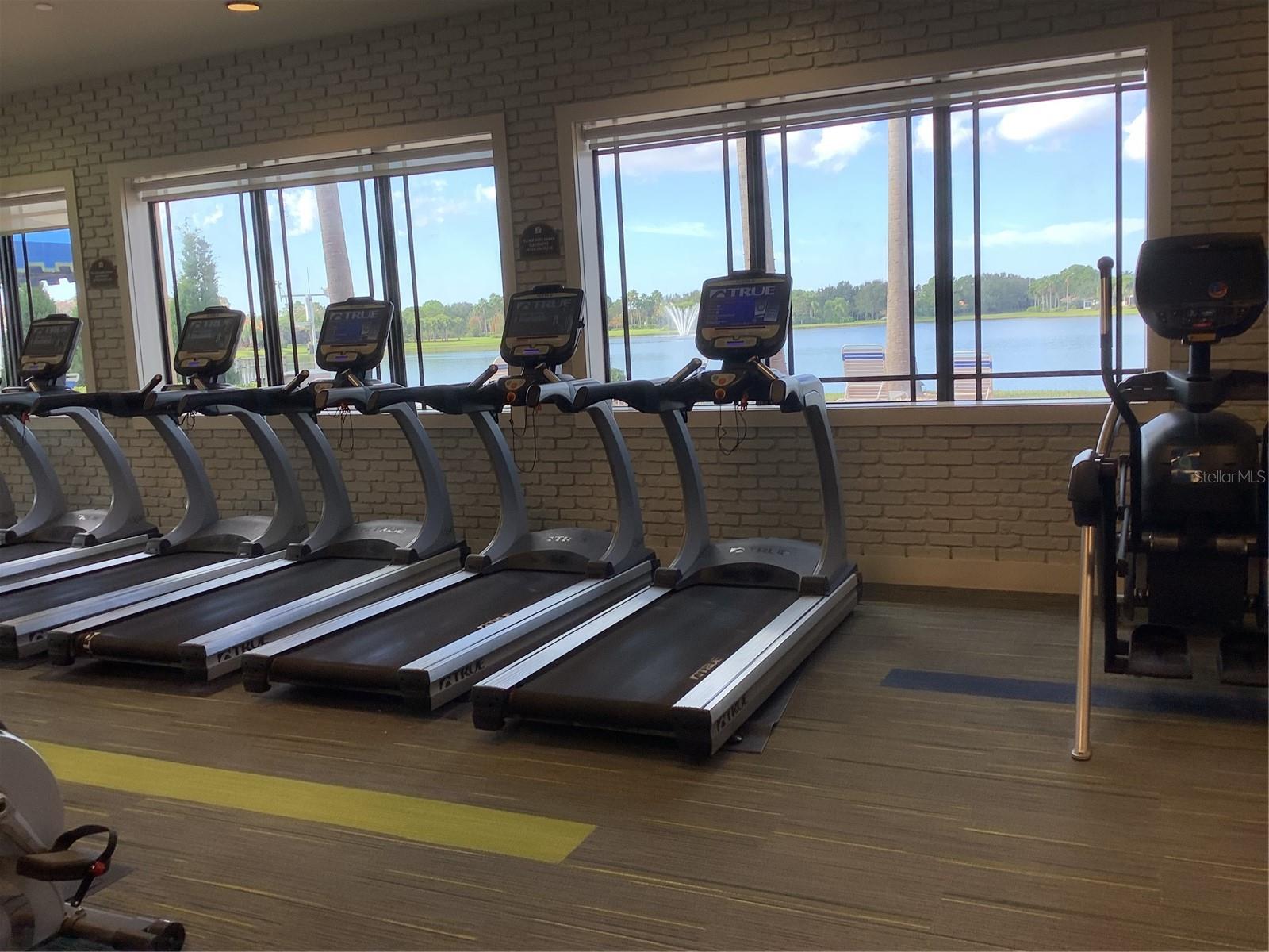 Fitness Center w/Lake View