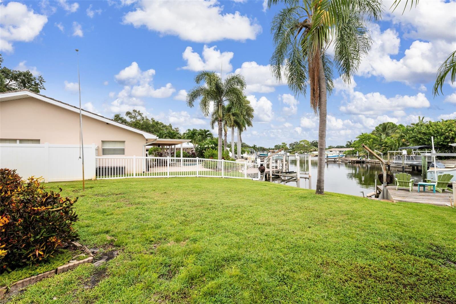 Yard and waterfront