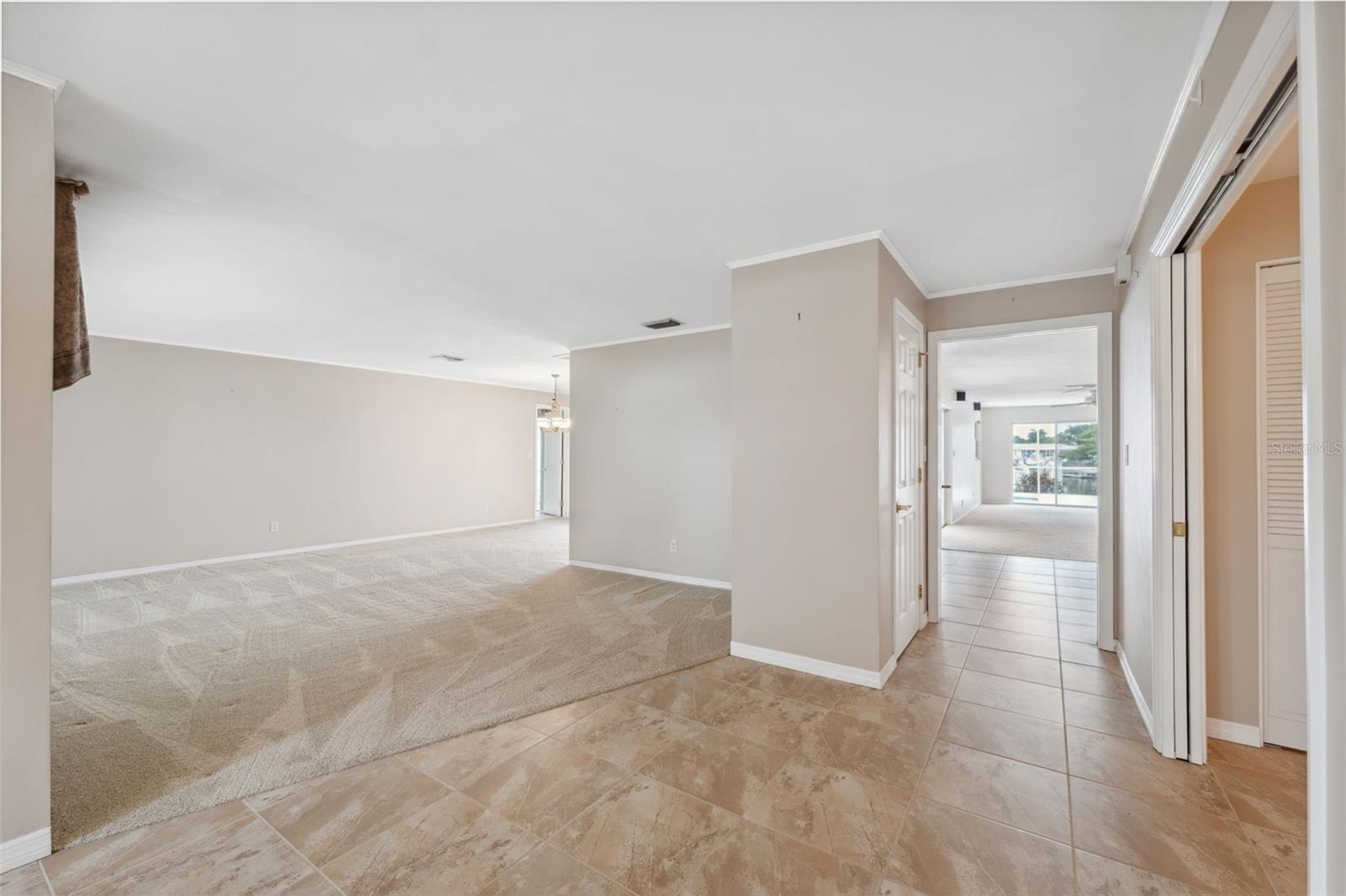 Formal living room from front foyer