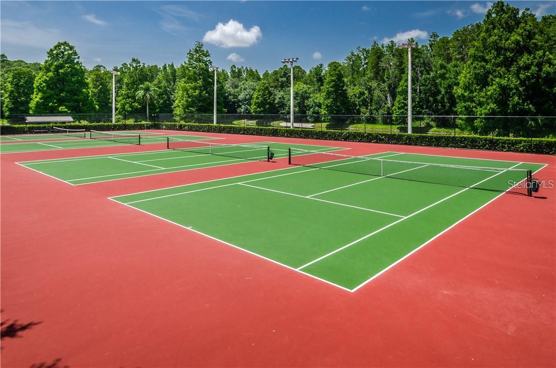 Tennis courts.