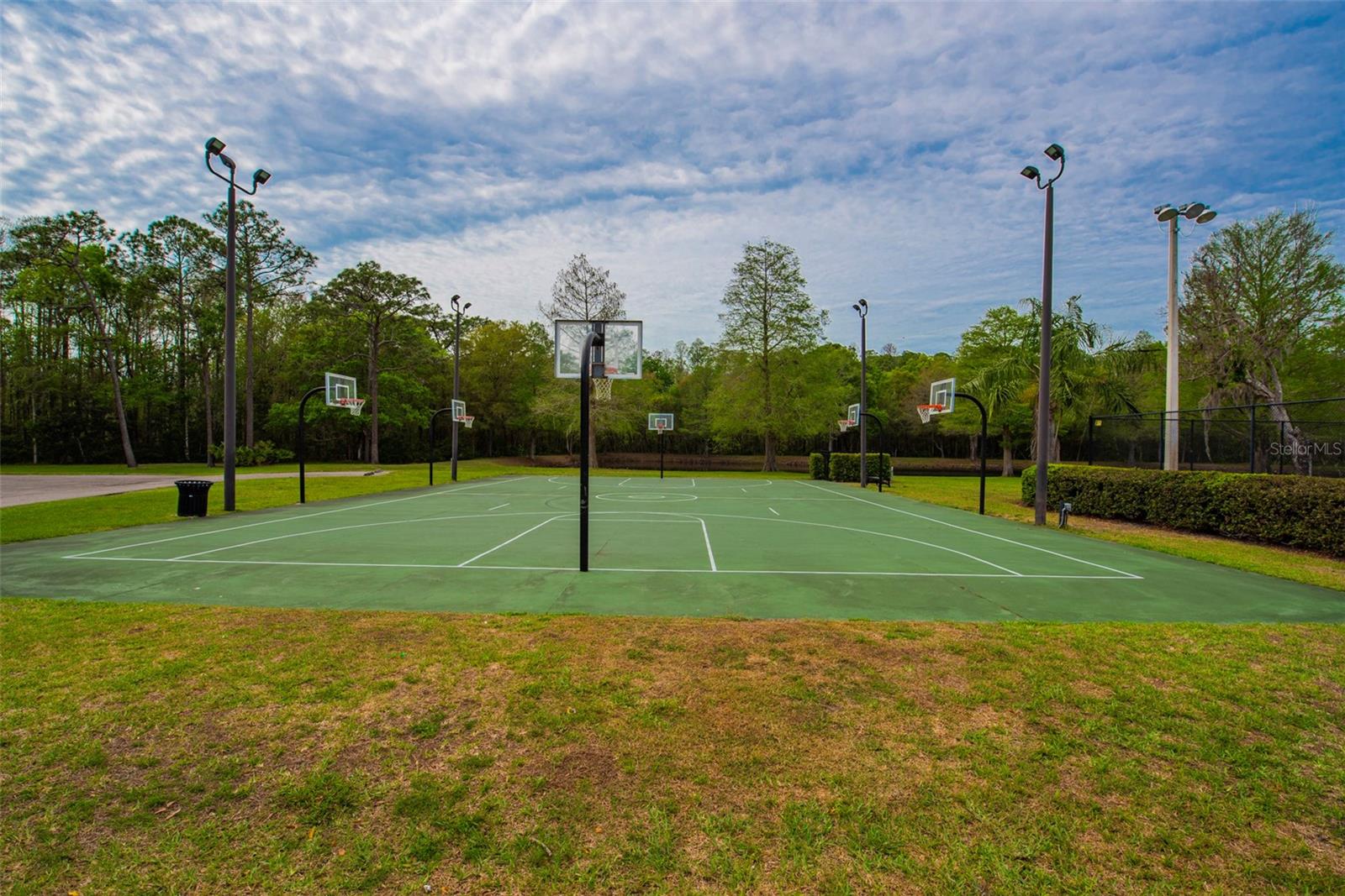 Basketball court.