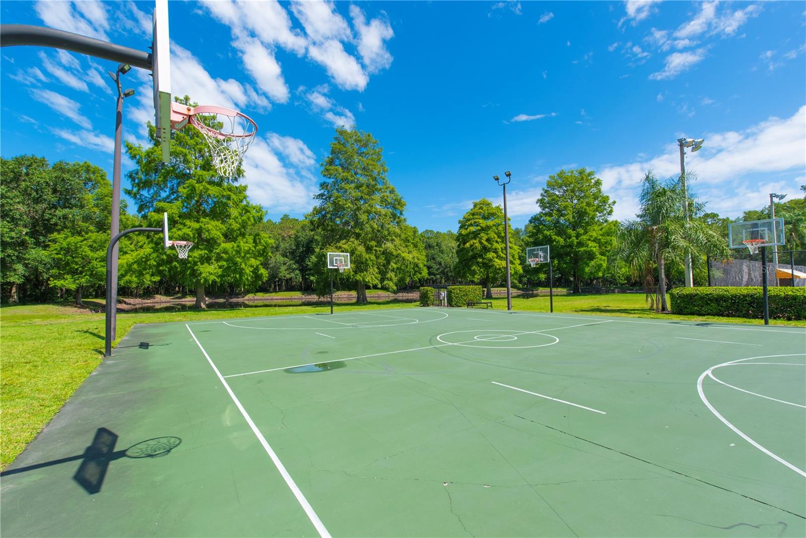 Basketball court.