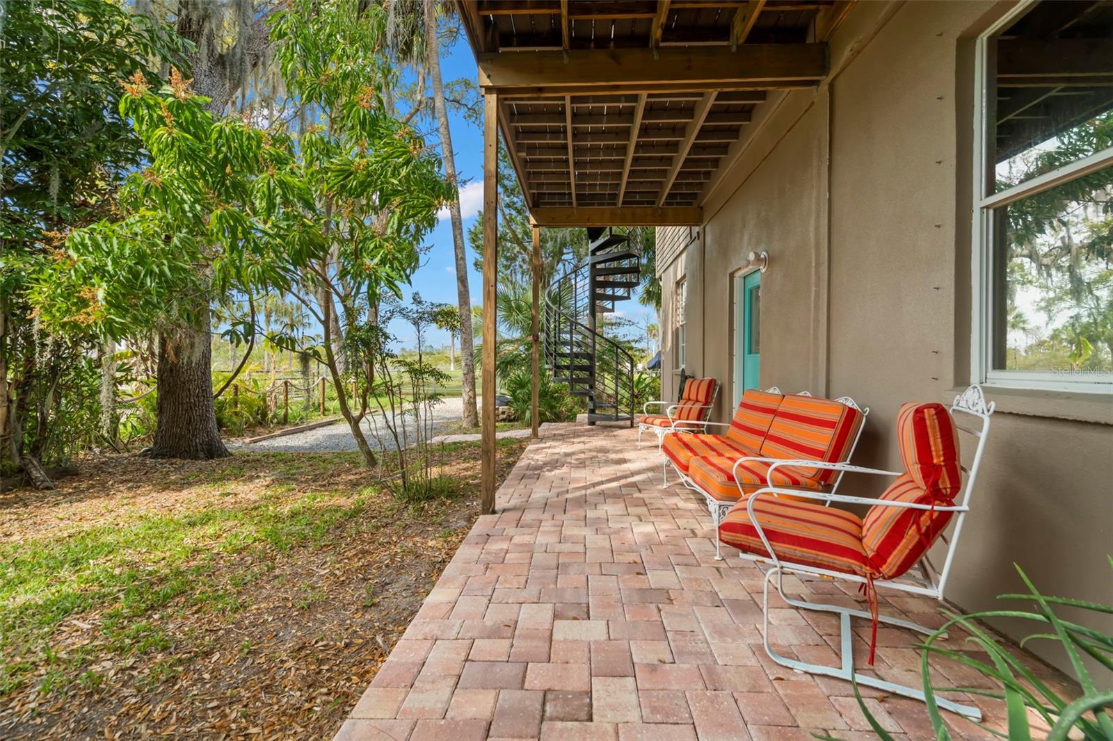 Rear patio first floor.