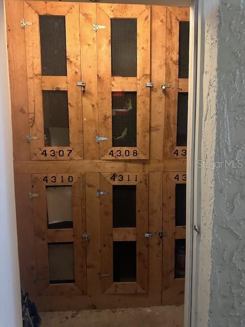 locker in laundry room for unit