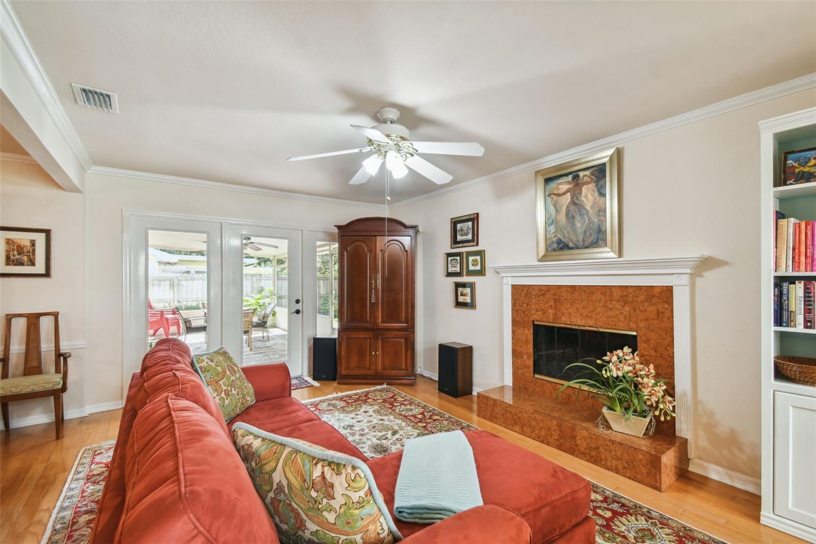 Views of Patio from the Family room