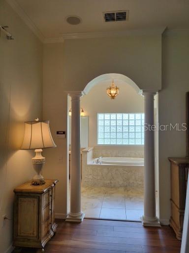 Glimpse of Master Bath from Master Bedroom