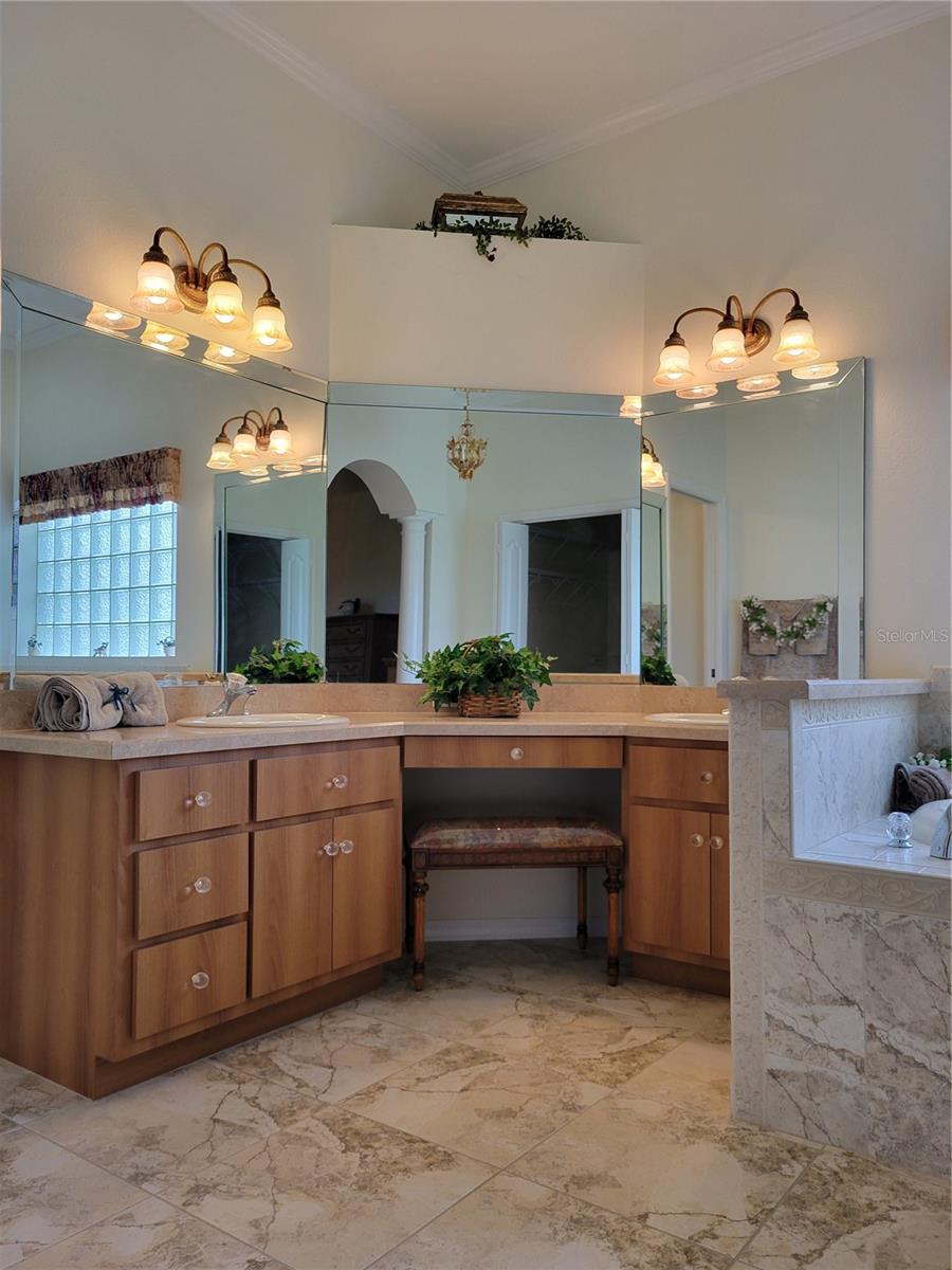 Master Vanity with Double Sinks