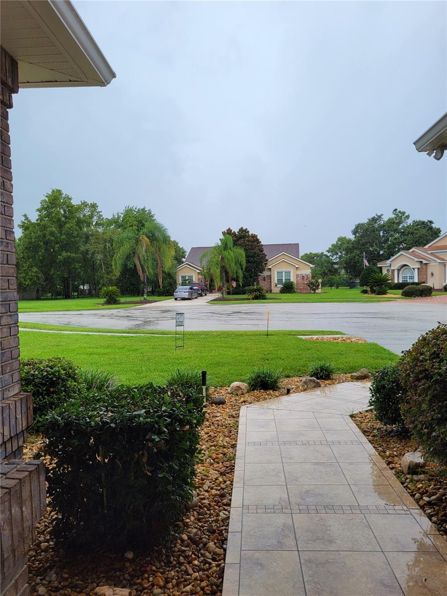 View 3 from Porch, showing space between homes on this great Cul-de-sac Lot