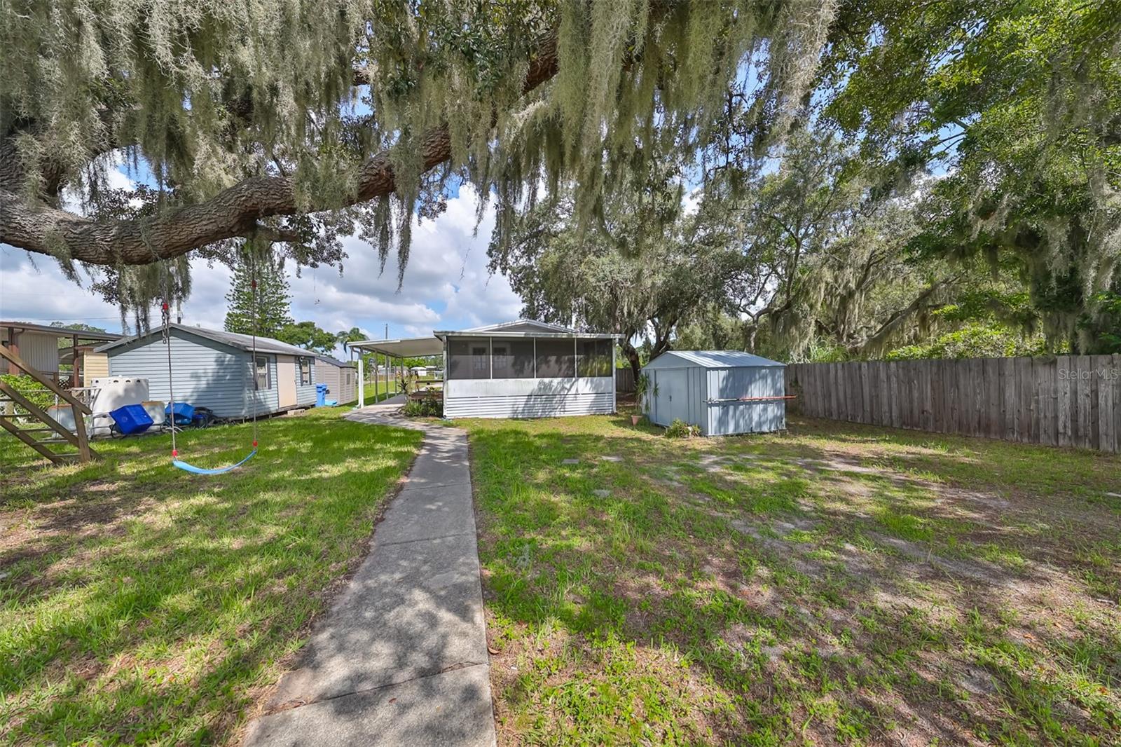 backyard towards the house