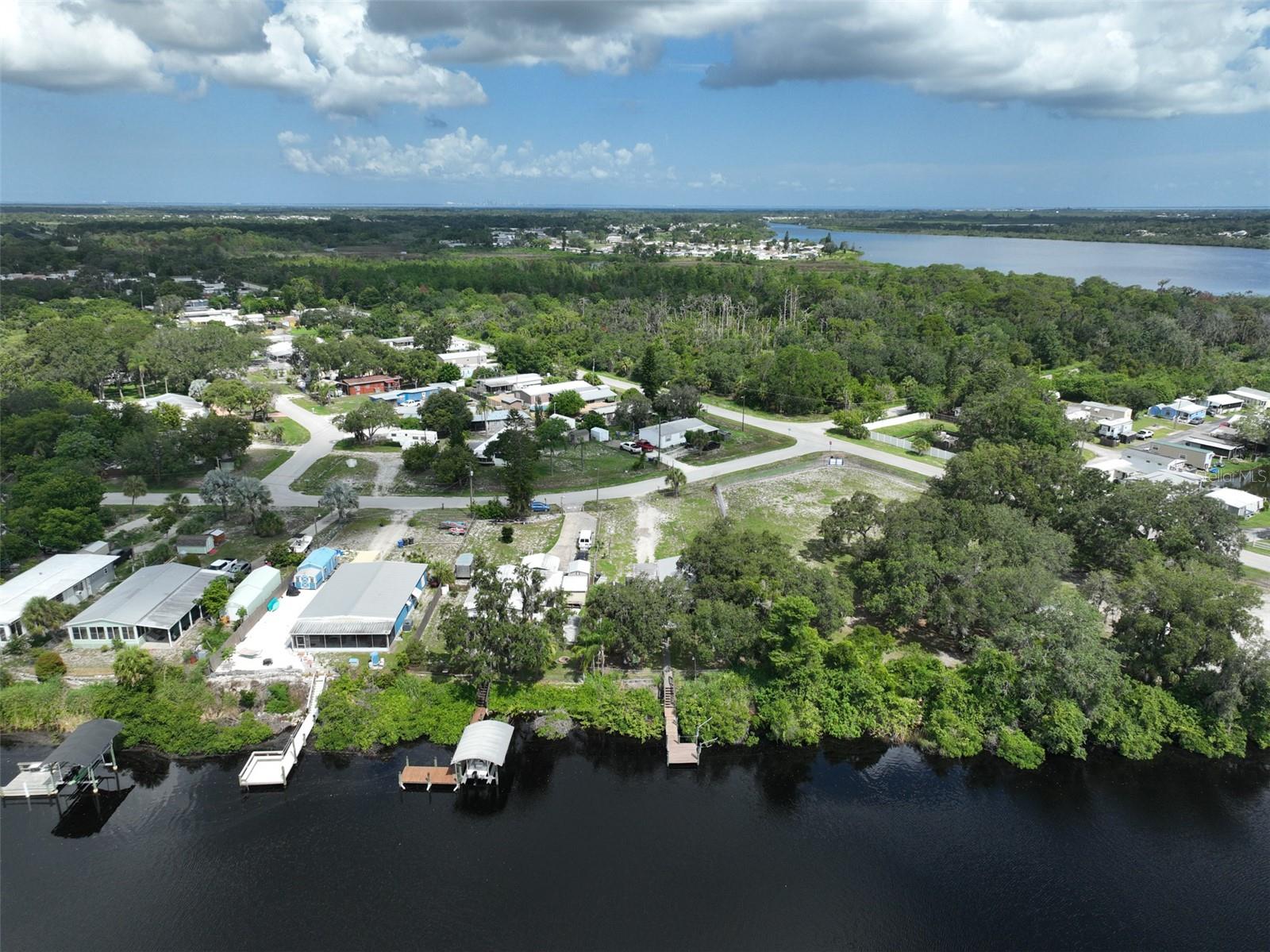 View from across the river