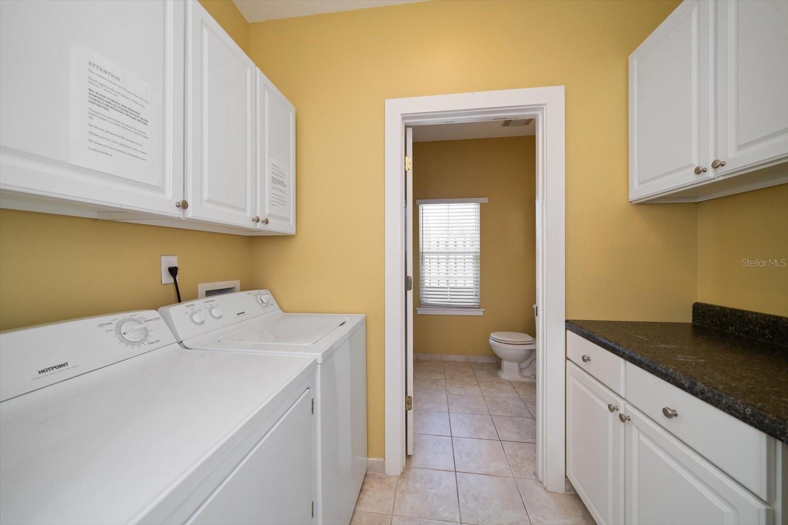 laundry and full bath second floor